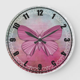 Butterfly Large Clock