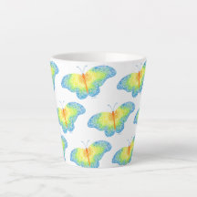 Butterfly Latte Mug