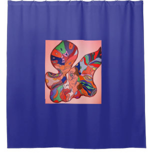 Butterfly Leaf Portrait Shower Curtain