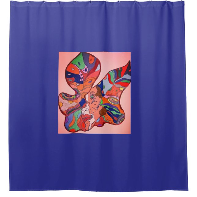 Butterfly Leaf Portrait Shower Curtain (Front)