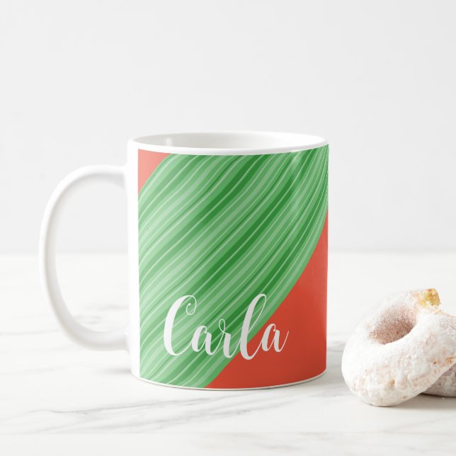 Butterfly Letter C Floral Mug (With Donut)
