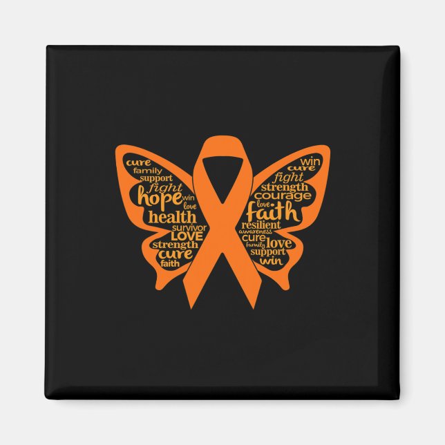 Butterfly Leukaemia Awareness  Magnet (Front)