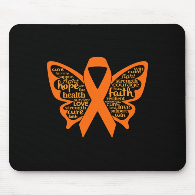 Butterfly Leukaemia Awareness  Mouse Pad (Front)