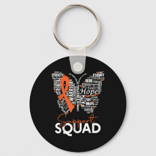 Butterfly Leukaemia Blood Cancer Awareness Support Key Ring