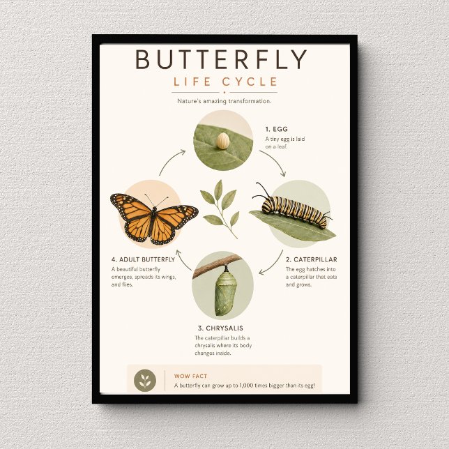 Butterfly Life Cycle Educational Science Poster (Creator Uploaded)