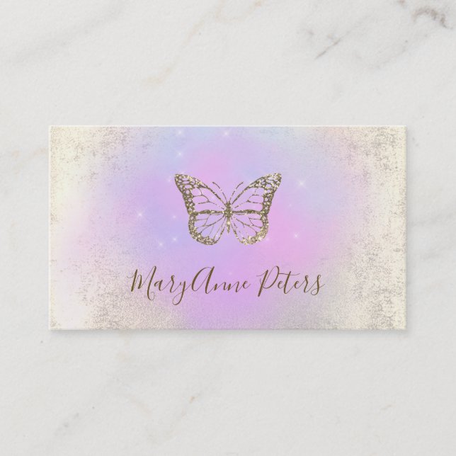 butterfly logo design business card (Front)