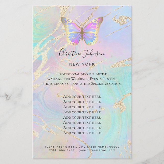 butterfly logo flyer (Front)