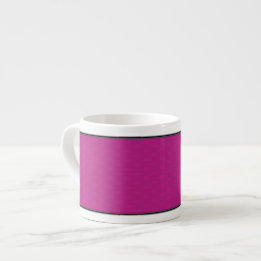 Butterfly Love | Magenta Lace Border Espresso Cup