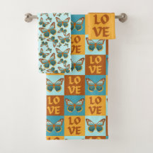 Butterfly Love Pattern | Blue & Orange Gradient