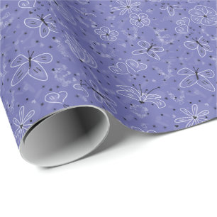 Butterfly LOVE - seamless pattern. Wrapping Paper