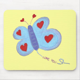 Butterfly Love You Mouse Pad