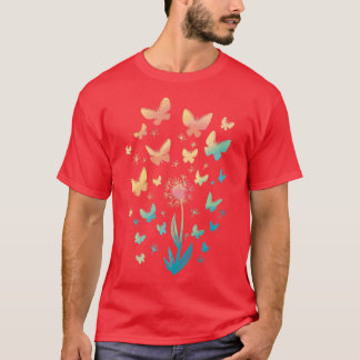 Butterfly Lover Monarch Butterfly Art Pattern Inse T-Shirt