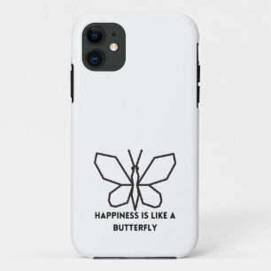 Butterfly Lovers: Happiness Is Like A Butterfly Case-Mate iPhone Case