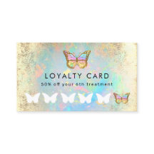 butterfly loyalty card