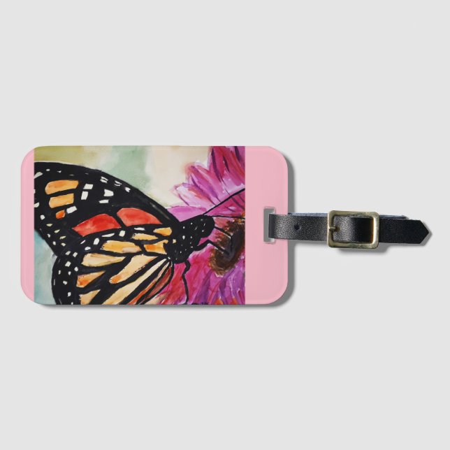 Butterfly Luggage Tag (Front Horizontal)