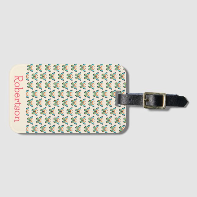 Butterfly Luggage Tag (Front Horizontal)