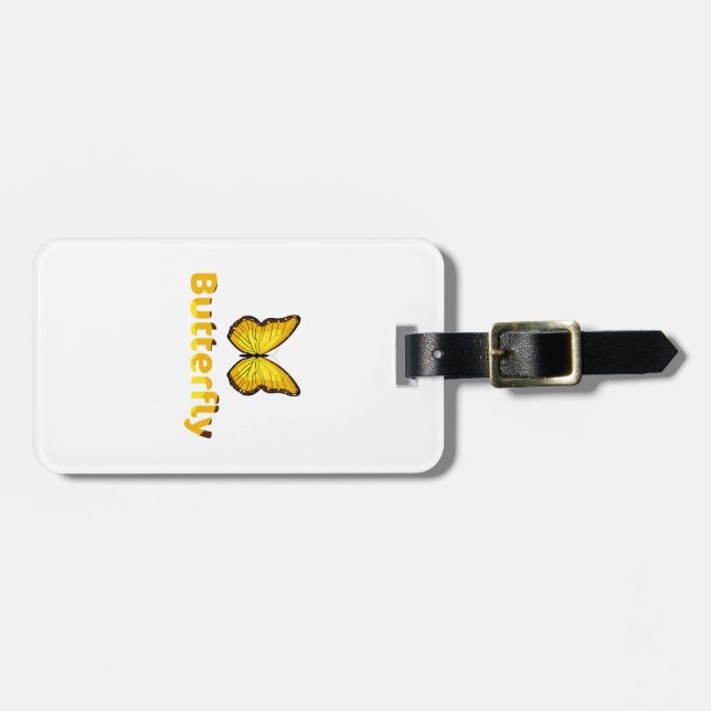 Butterfly Luggage Tag (Front Horizontal)