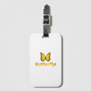 Butterfly Luggage Tag
