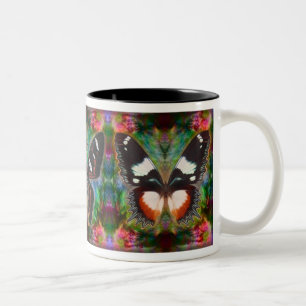 Butterfly Magic Two-Tone Coffee Mug