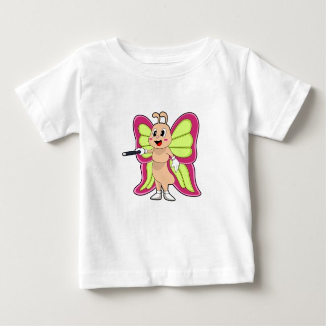 Butterfly Magic wand Baby T-Shirt (Front)