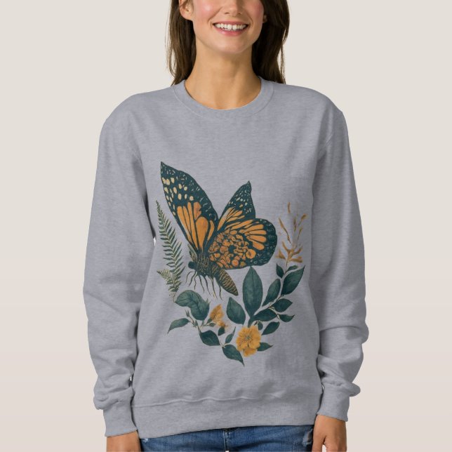 Butterfly Magic: Wear Your Wings of Transformation Sweatshirt (Front)