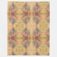 Butterfly Magnetic Art Custom Fleece Blanket