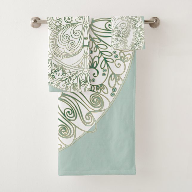 Butterfly Mandala - Bathtowel Set (Insitu)