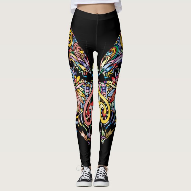 Butterfly Mandala  Leggings (Front)