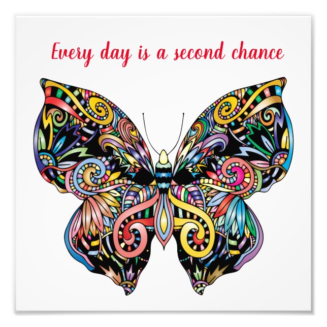 Butterfly Mandala  Photo Print (Front)