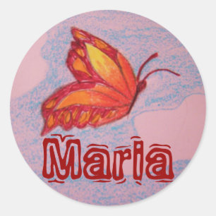 butterfly, Maria sticker