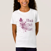 Butterfly Martial Arts Black Belt Girl