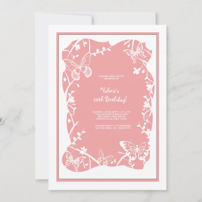 Butterfly Meadow Invitation (Front)