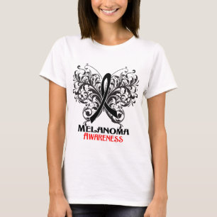 Butterfly Melanoma Awareness T-Shirt