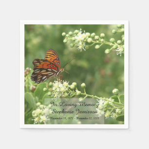 Butterfly, Memorial Service Paper Napkins
