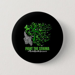 Butterfly Mental Health S Awareness Fight The Stig 6 Cm Round Badge