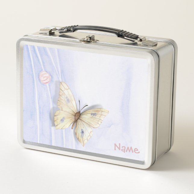 Butterfly Metal Lunch Box (Front)