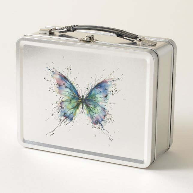 Butterfly Metal Lunch Box (Front)