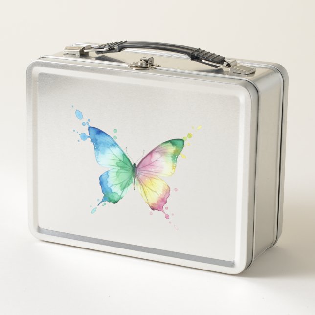 Butterfly Metal Lunch Box (Front)