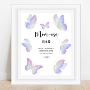 Butterfly \ Mom-osa bar Poster