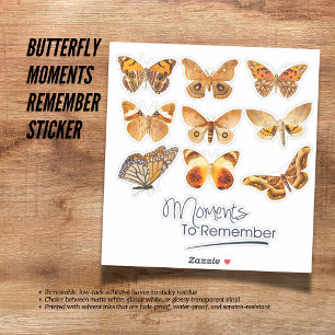 Butterfly Moments Remember Sticker