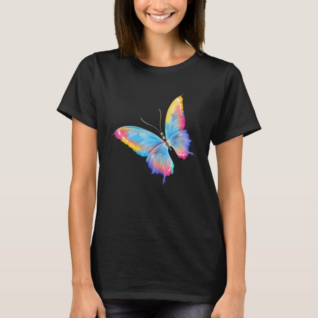 Butterfly  Monarch Butterfly Rainbow Butterfly T-Shirt (Front)
