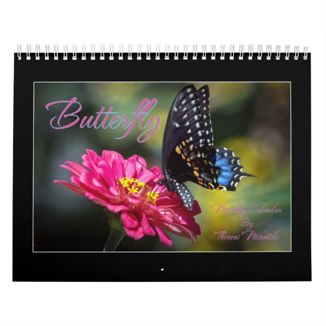 Butterfly Monthly Calendar By Thomas Minutolo (Cover)