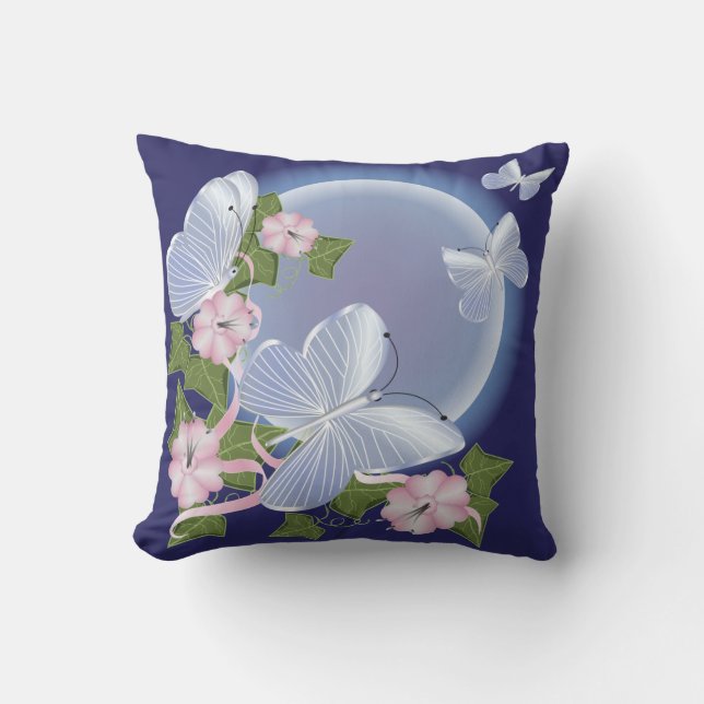 Butterfly Moon Beams Cushion (Front)