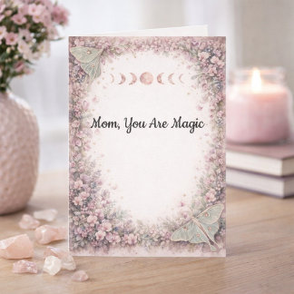 Butterfly Moon Mother’s Day Card from Son for Mom
