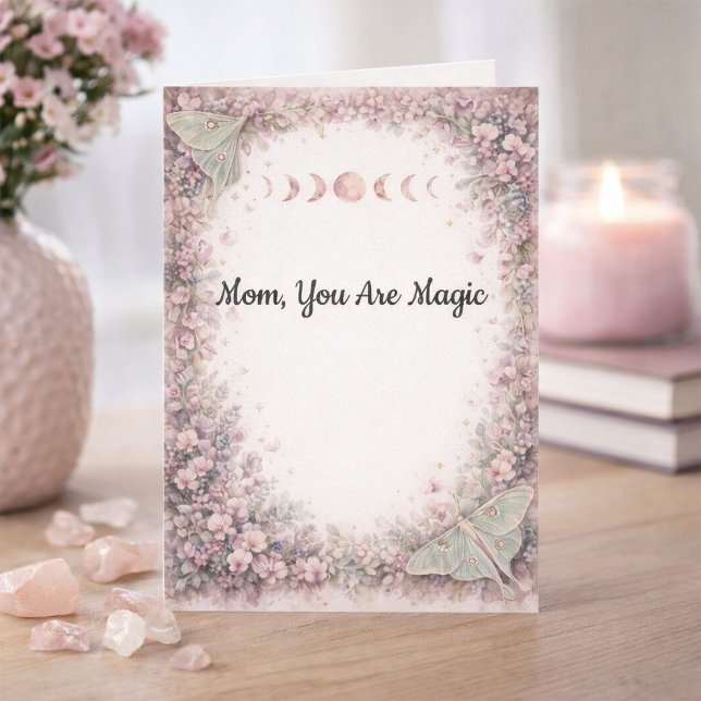 Butterfly Moon Mother’s Day Card from Son for Mom (Creator Uploaded)