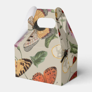 Butterfly Moth Nature Collection Drawing Favour Box