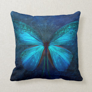 Butterfly Motif Throw Pillow