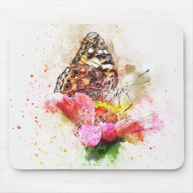 Butterfly Mouse Pad (Front)