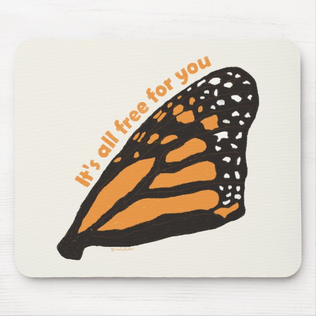 Butterfly Mouse Pad (Front)
