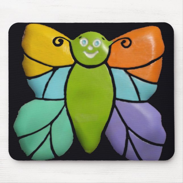 Butterfly, Mouse Pad (Front)